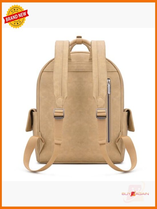Faux Leather Backpack Purse with Adjustable Strap and Top Handle